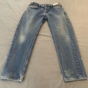 Steelguard Jeans Mens 36x34 Blue FR Flame Resistant Work Pants Westex Indura